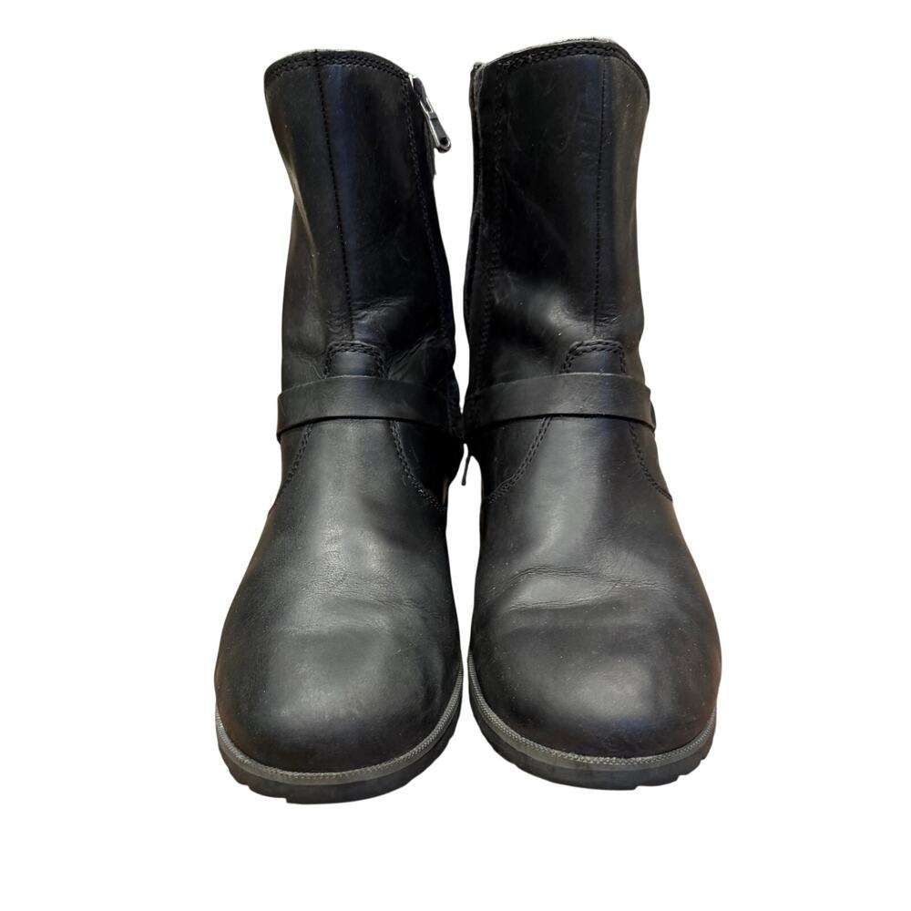 Teva De La Vina Black Leather Booties
